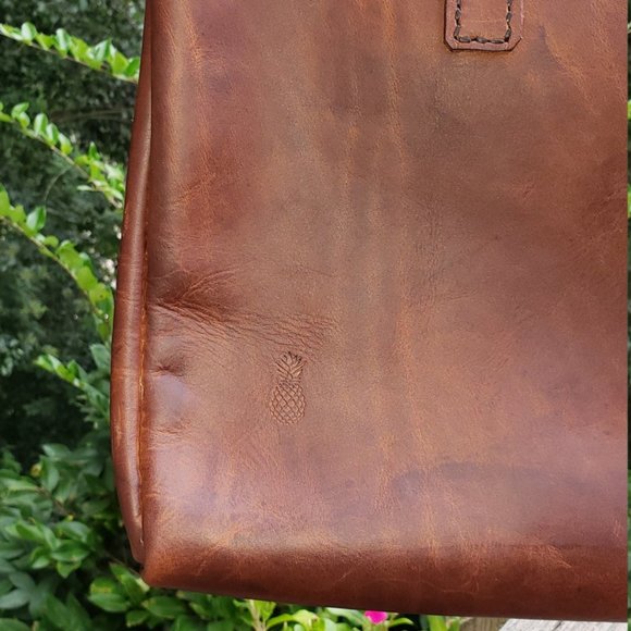 ScapeGrace Designs Brown Leather Handbag Tote - Picture 4 of 4